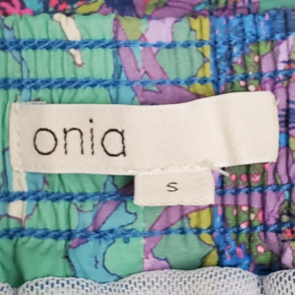 Onia Liberty Fabrics Swim Shorts Elstic Waist Pockets Mesh Inside UPF 50+ Size S